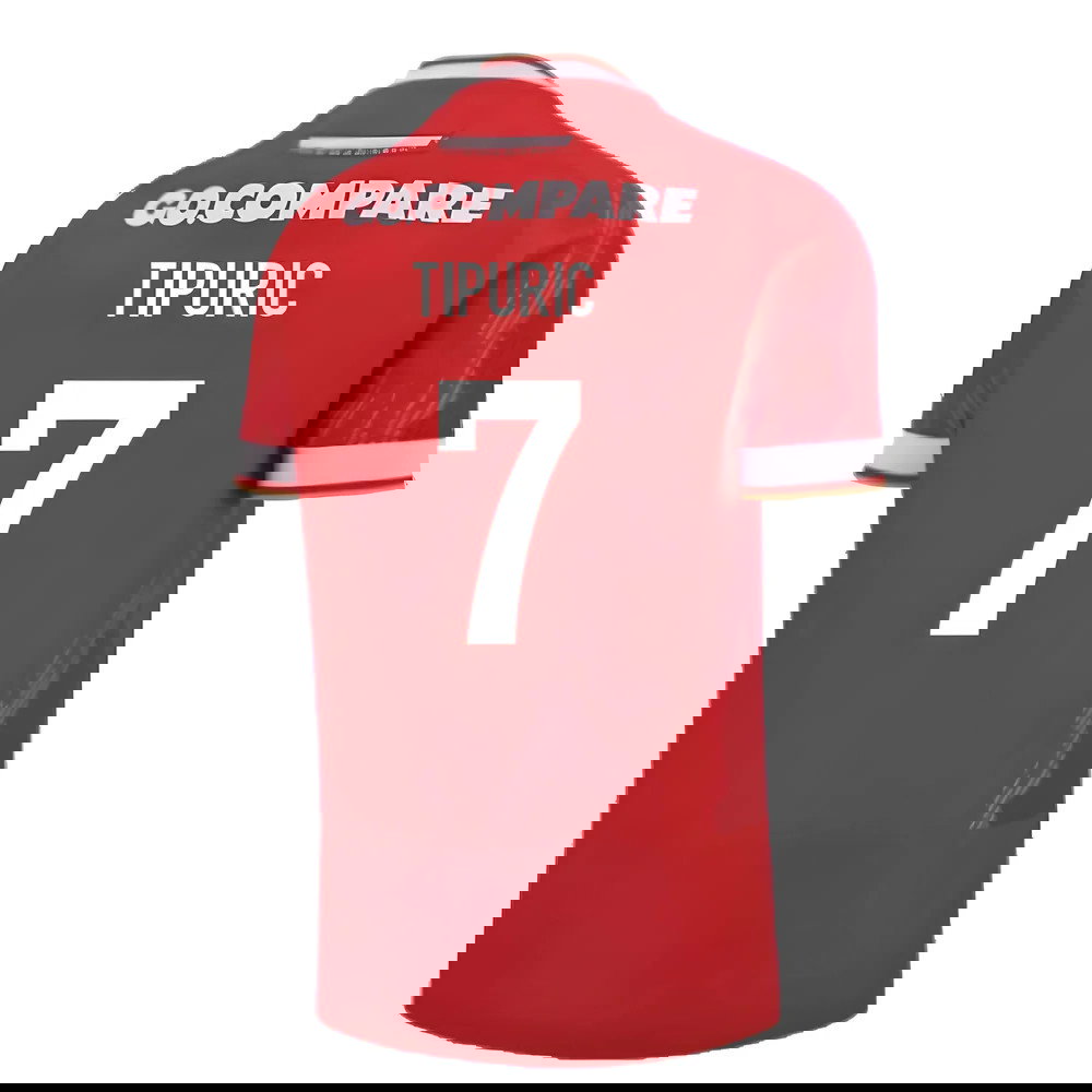 2024-2025 Wales Rugby Home Slim Fit Shirt (Tipuric 7)