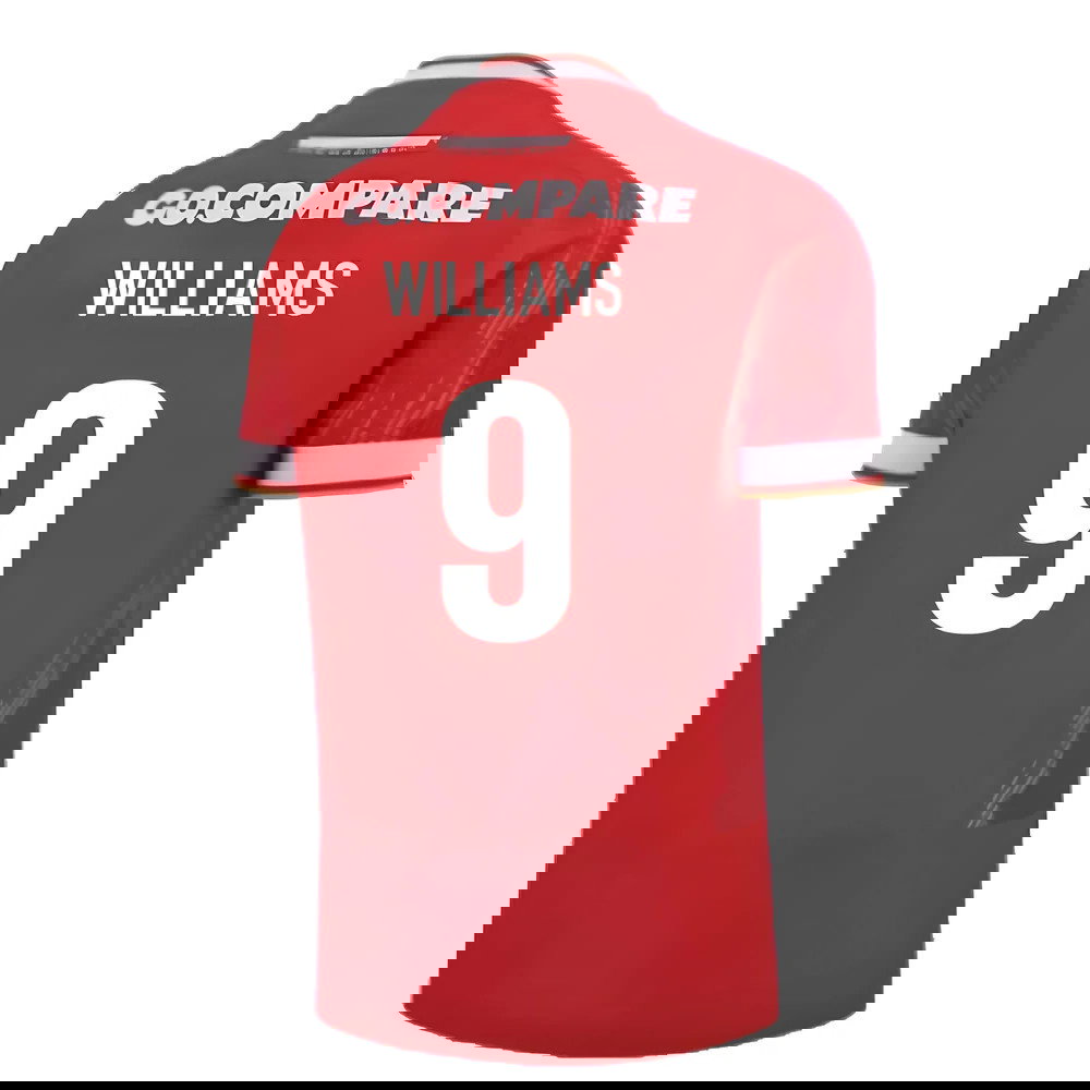 2024-2025 Wales Rugby Home Slim Fit Shirt (Williams 9)