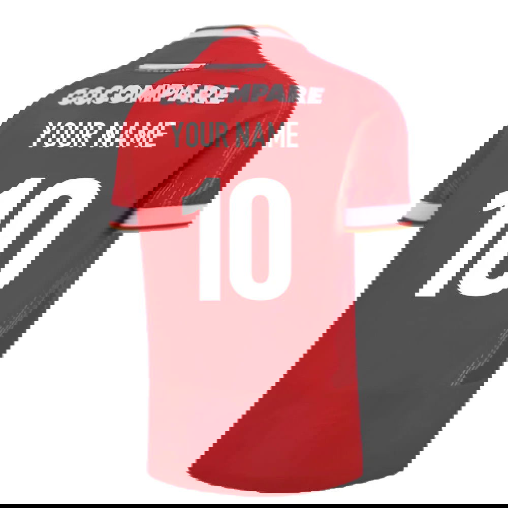 2024-2025 Wales Rugby Home Slim Fit Shirt (Your Name)