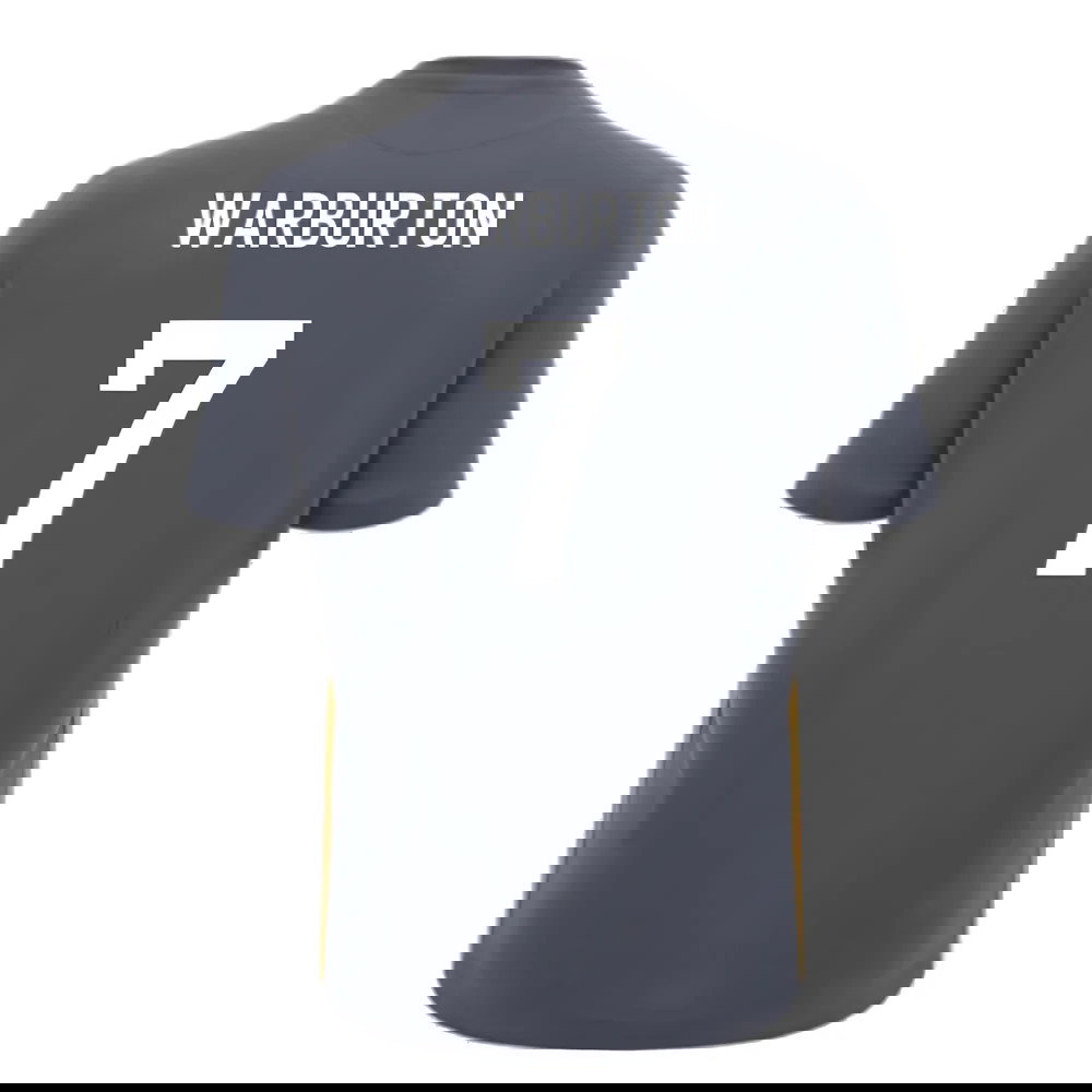 2024-2025 Wales Rugby Travel Cotton T-Shirt (Anthracite) (Warburton 7)