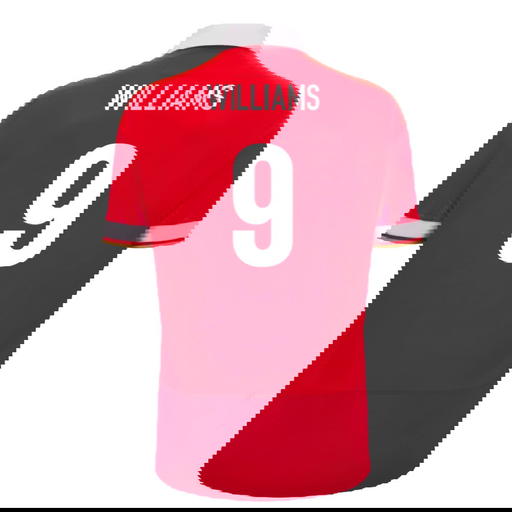 2024-2025 Wales WRU Home Cotton Rugby Shirt (Kids) (Williams 9)