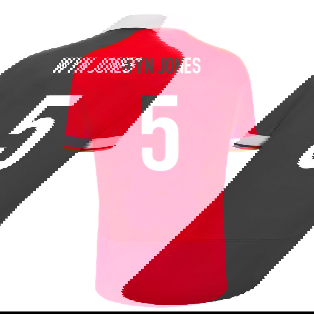 2024-2025 Wales WRU Home Cotton Rugby Shirt (Wyn Jones 5)