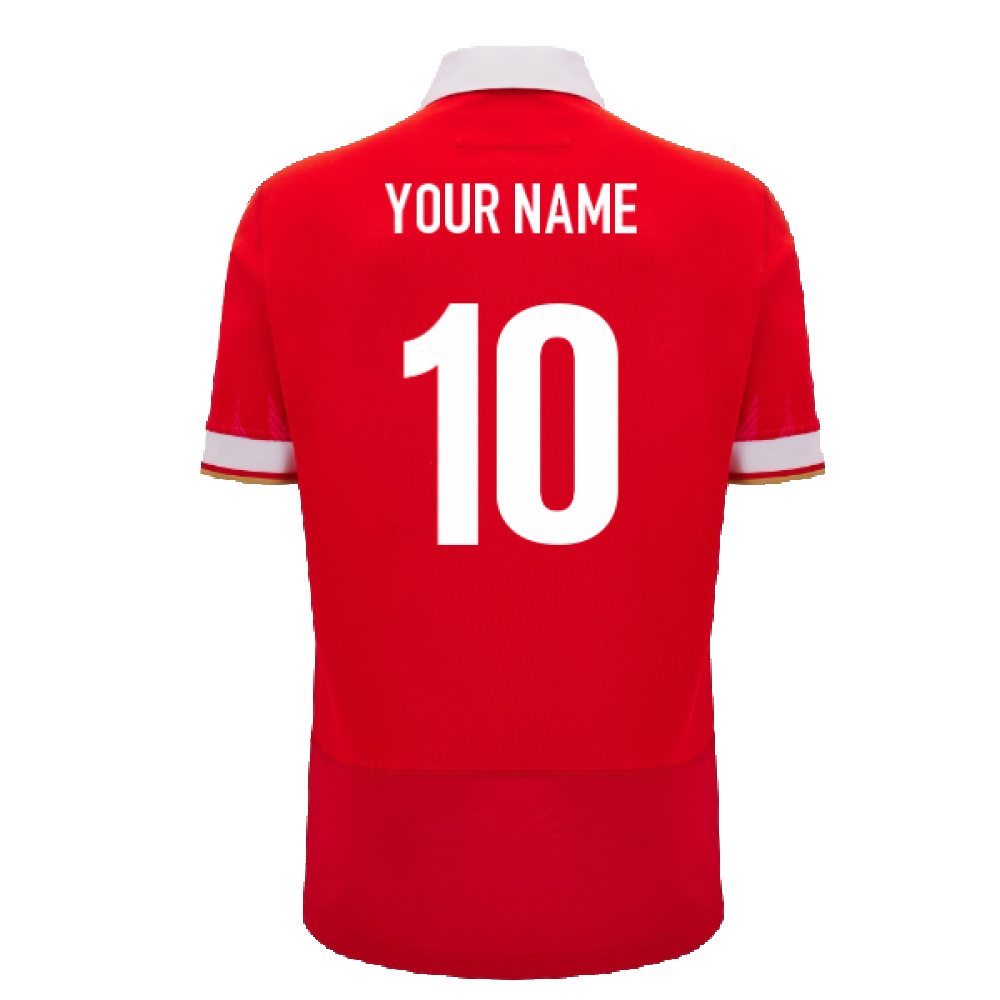2024-2025 Wales WRU Home Cotton Rugby Shirt (Your Name)