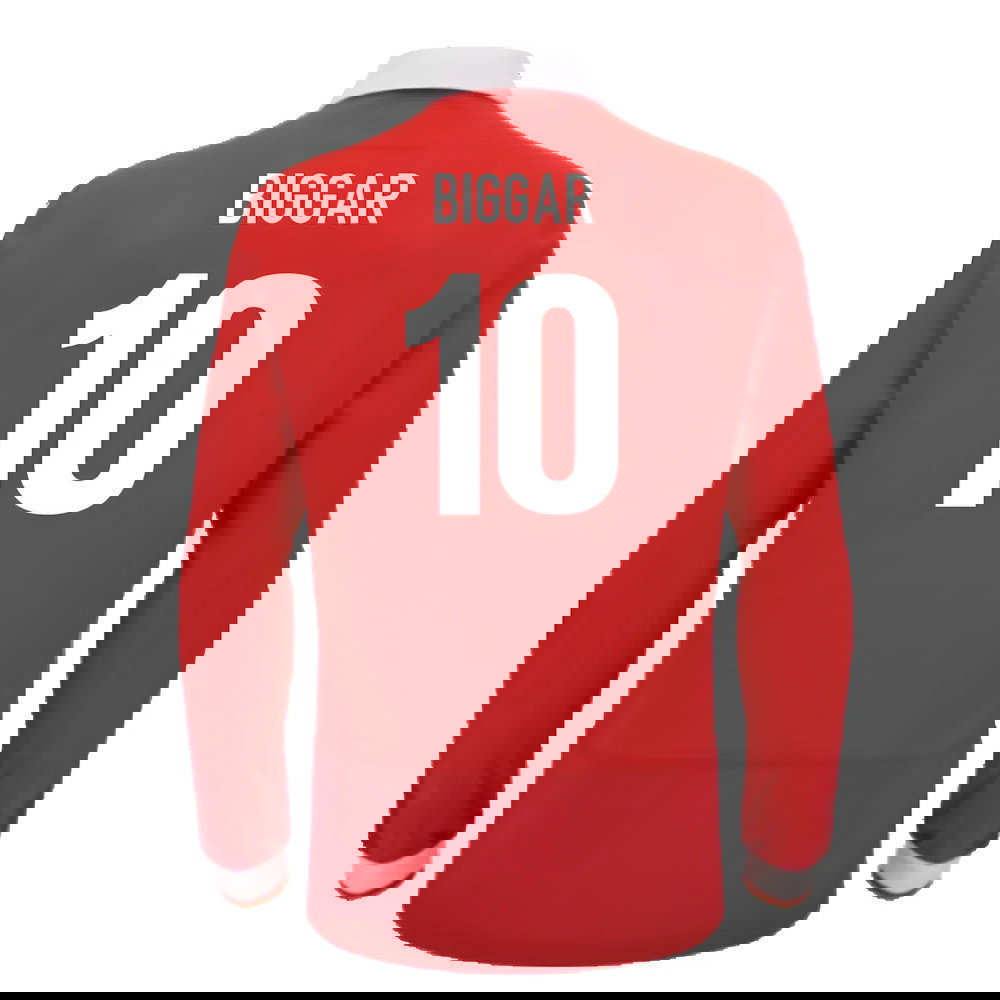 2024-2025 Wales WRU Home LS Cotton Rugby Shirt (Biggar 10)