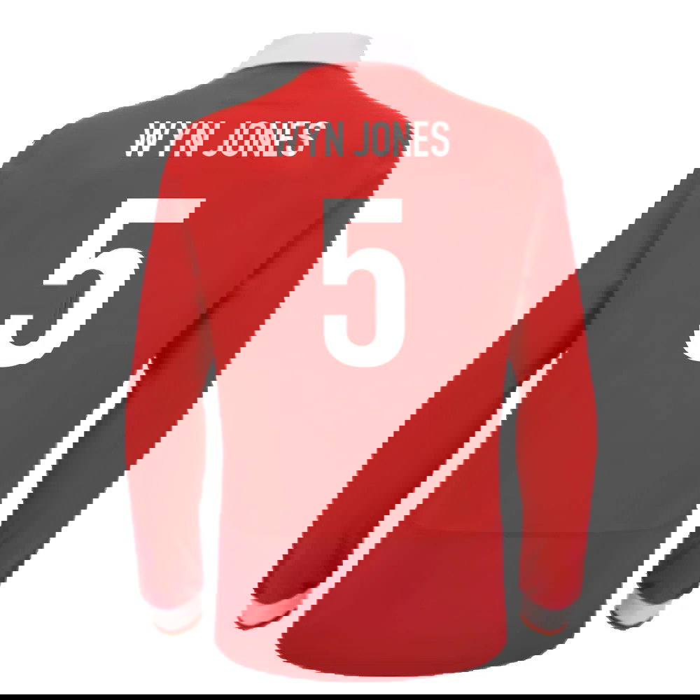 2024-2025 Wales WRU Home LS Cotton Rugby Shirt (Wyn Jones 5)