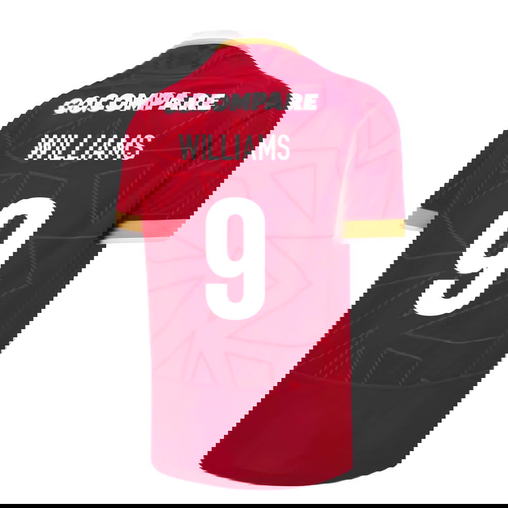 2024-2025 Wales WRU Home Pathway Poly Rugby Shirt (Williams 9)