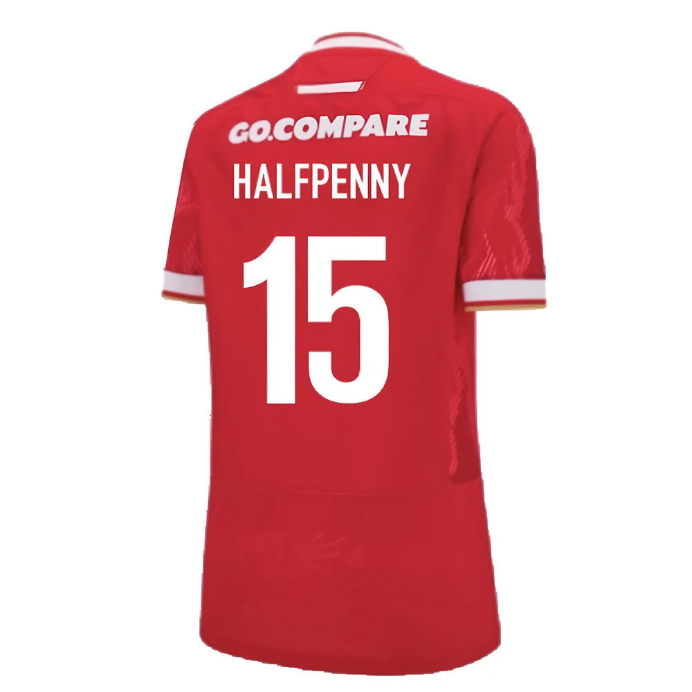 2024-2025 Wales WRU Home Replica Rugby Shirt (Womens) (Halfpenny 15)