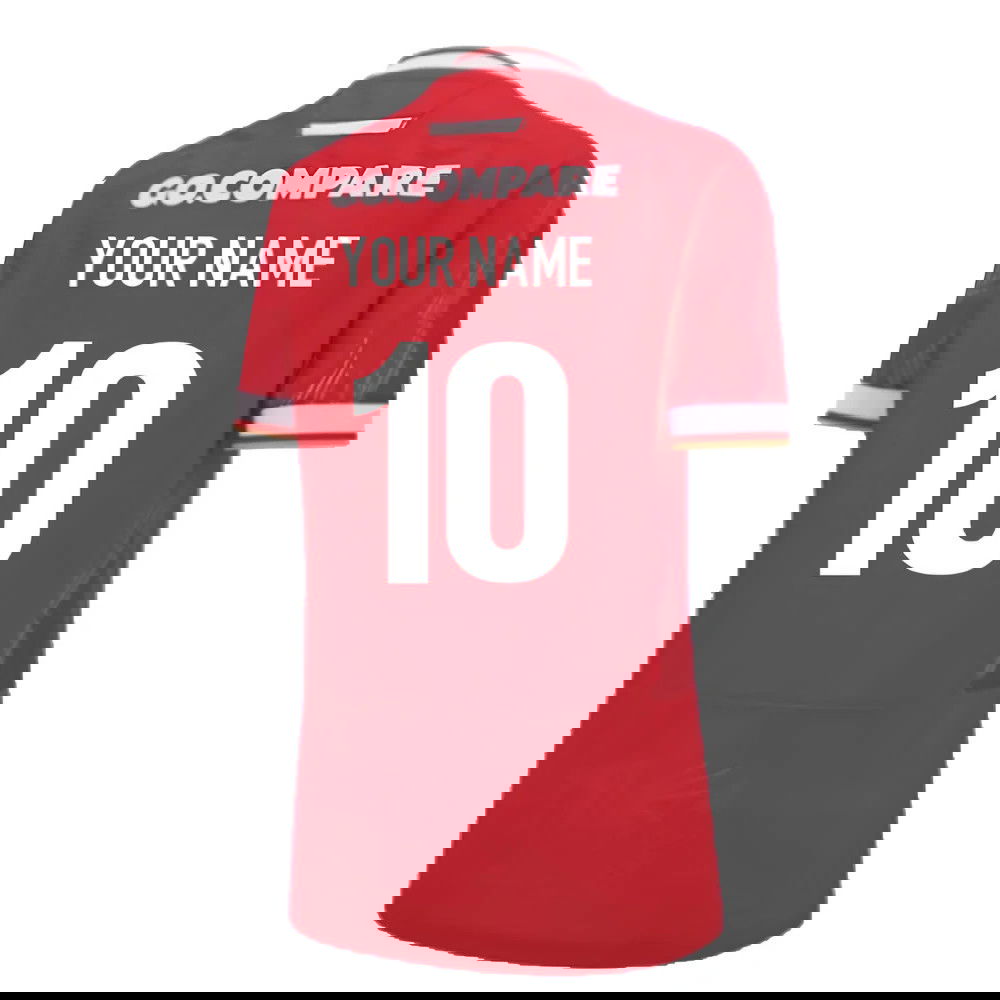 2024-2025 Wales WRU Home Replica Rugby Shirt (Womens) (Your Name)