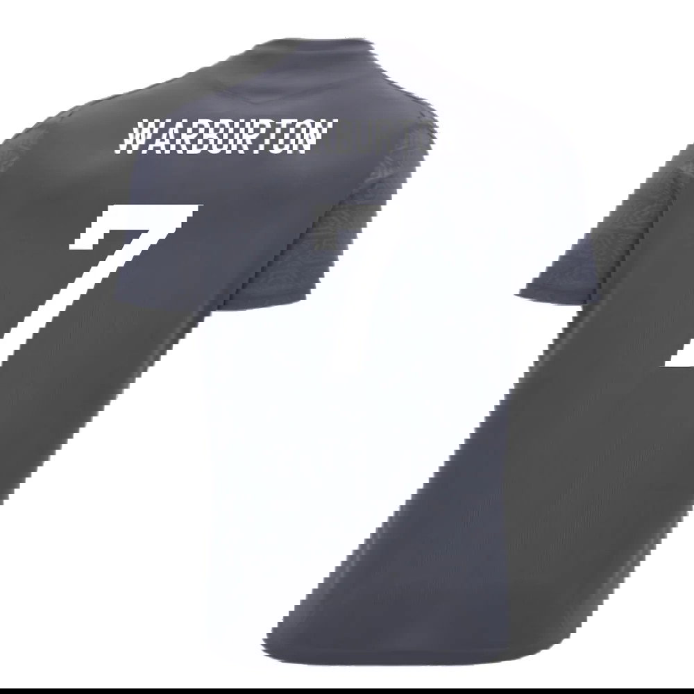 2024-2025 Wales WRU Rugby Training Poly Shirt (Anthracite) - Kids (Warburton 7)