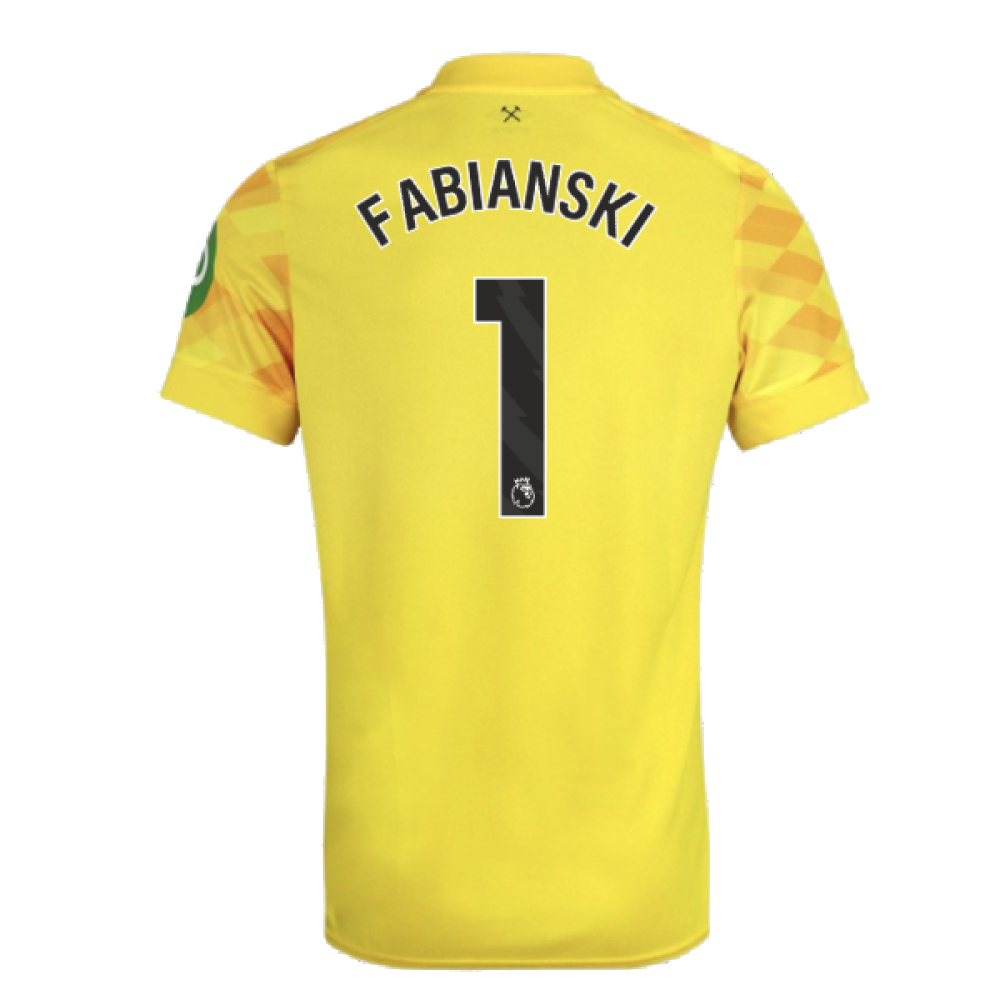 2024-2025 West Ham Goalkeeper Shirt (Yellow) (Fabianski 1)
