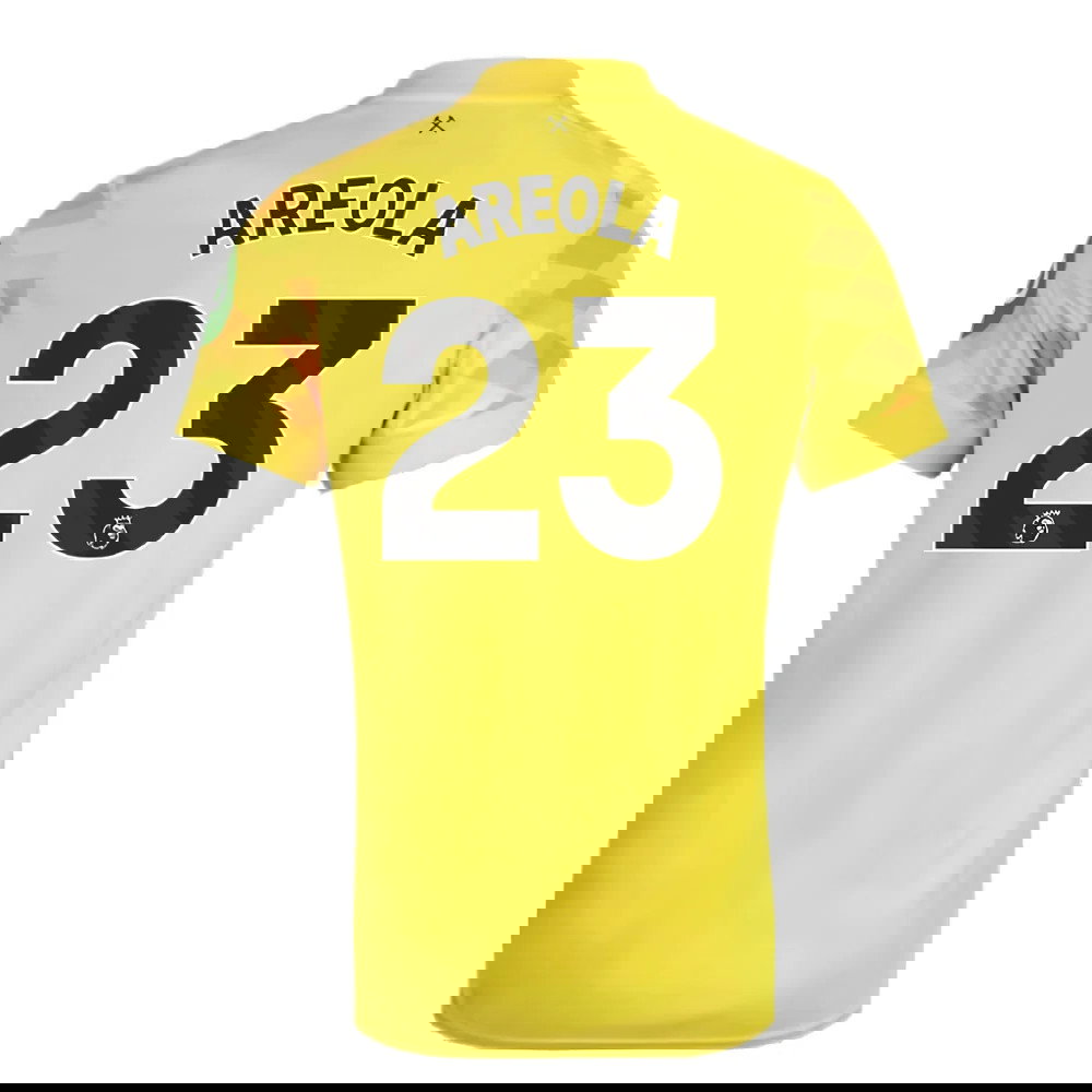 2024-2025 West Ham Goalkeeper Shirt (Yellow) - Kids (Areola 23)