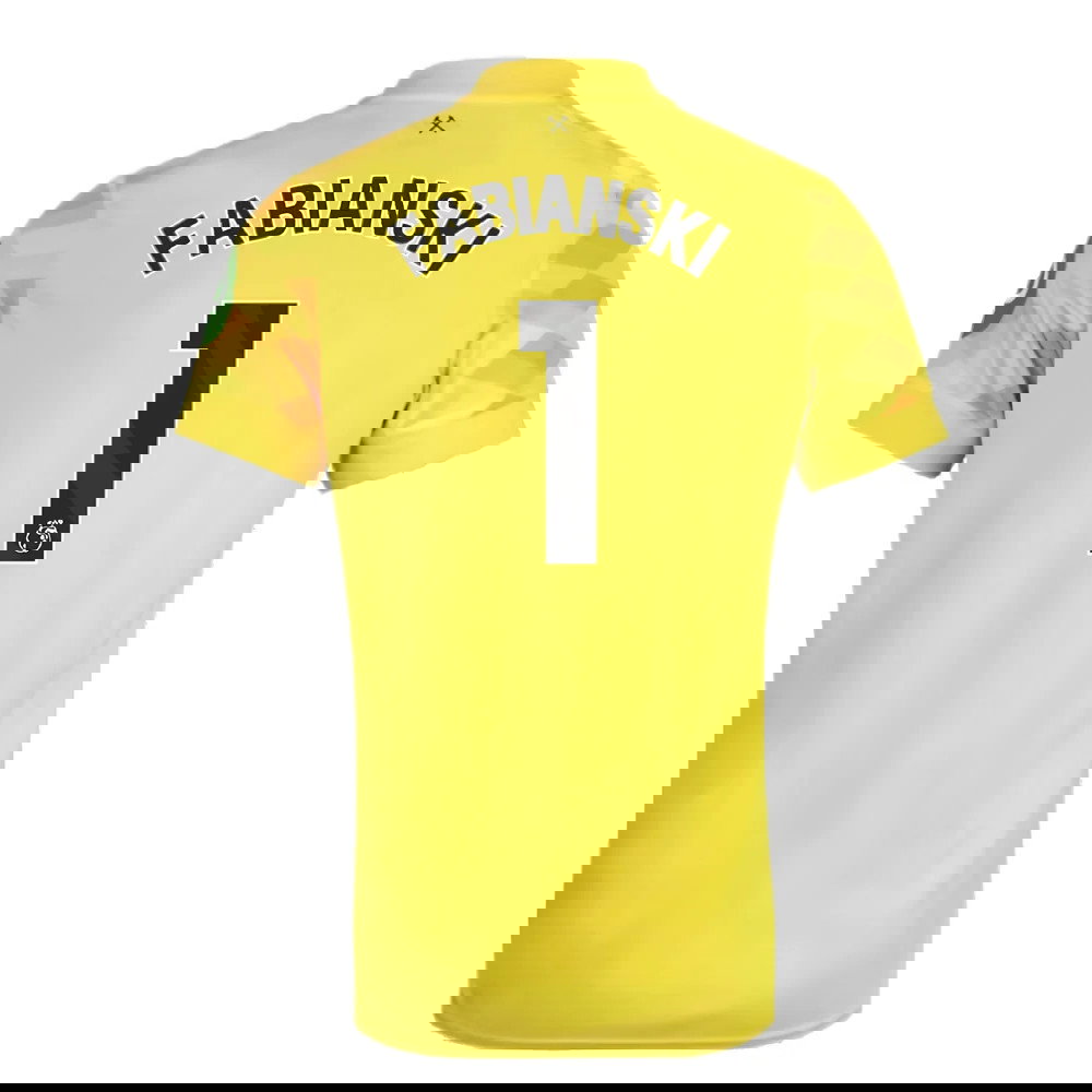 2024-2025 West Ham Goalkeeper Shirt (Yellow) - Kids (Fabianski 1)