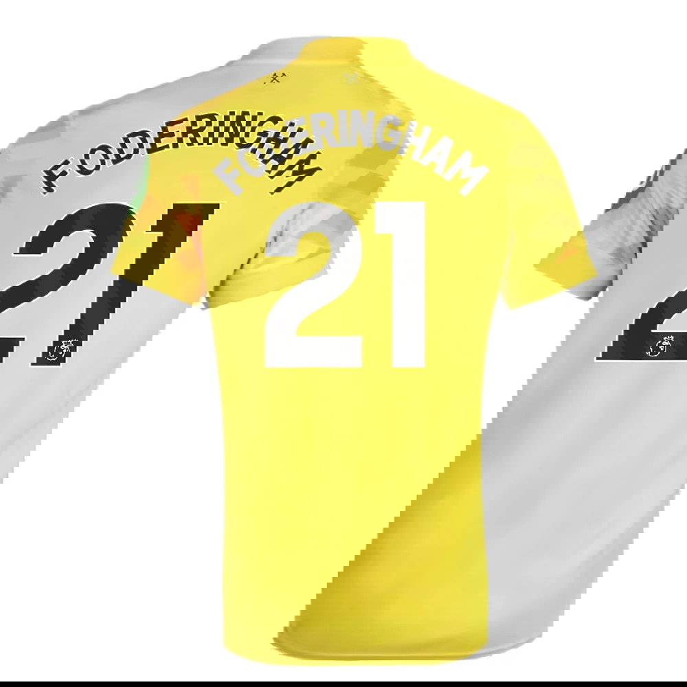 2024-2025 West Ham Goalkeeper Shirt (Yellow) - Kids (Foderingham 21)