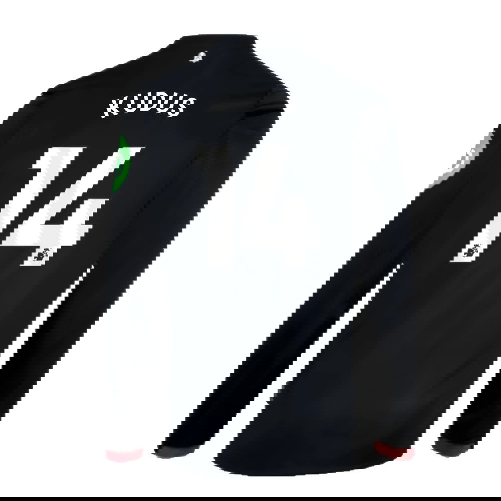 2024-2025 West Ham Long Sleeve Away Shirt (Kids) (Kudus 14)