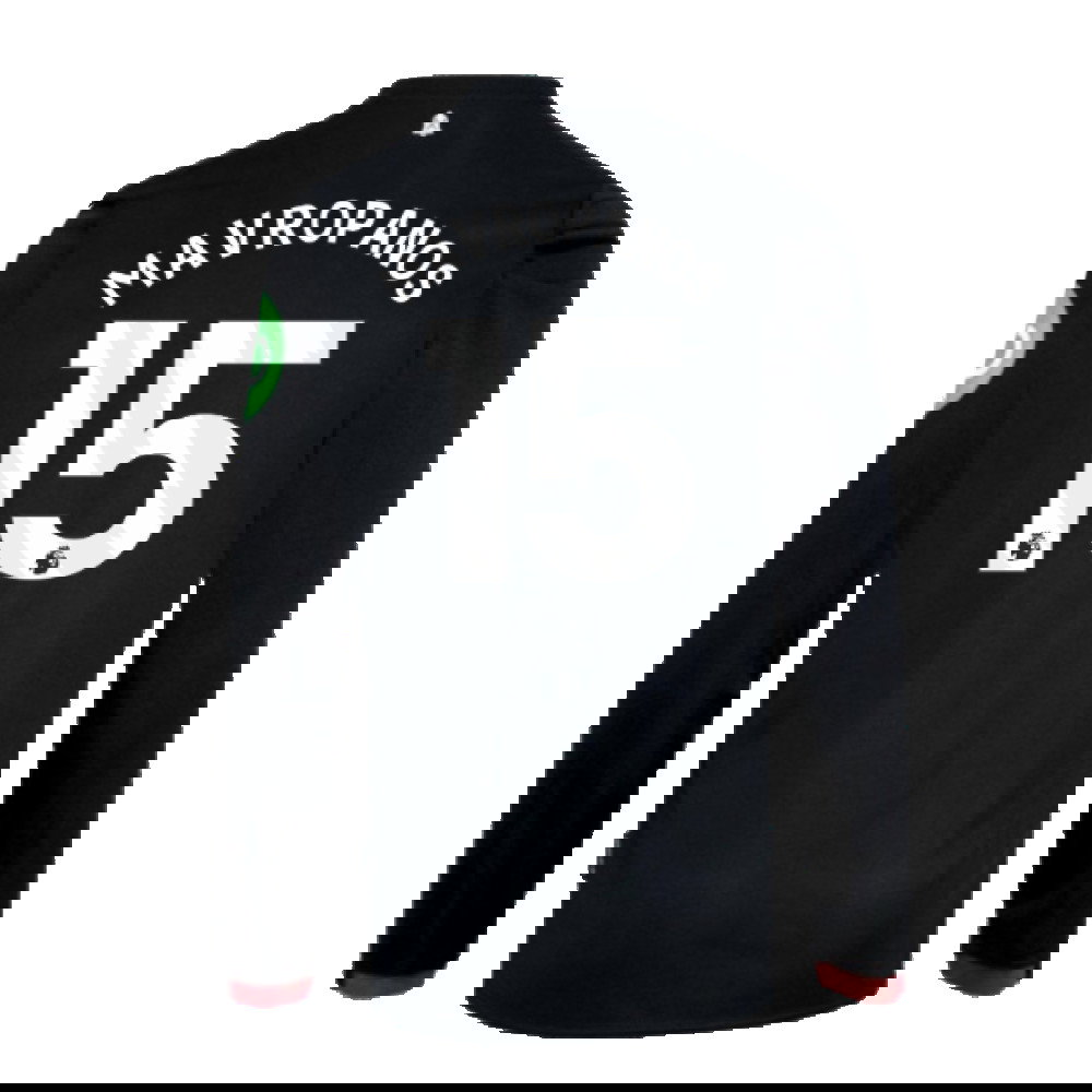 2024-2025 West Ham Long Sleeve Away Shirt (Kids) (Mavropanos 15)