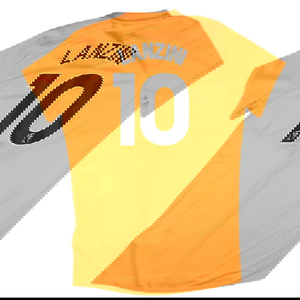2024-2025 West Ham Training Jersey (Orange) - Kids (Lanzini 10)
