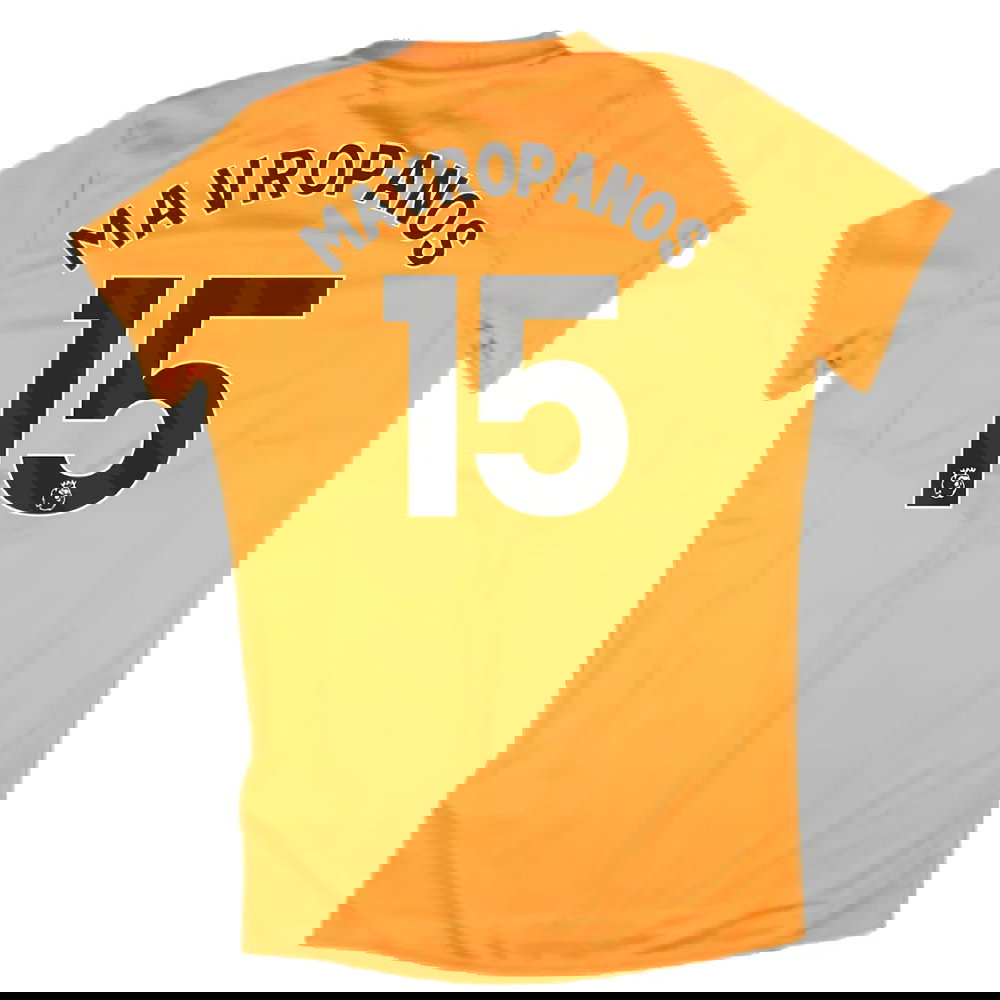 2024-2025 West Ham Training Jersey (Orange) - Kids (Mavropanos 15)