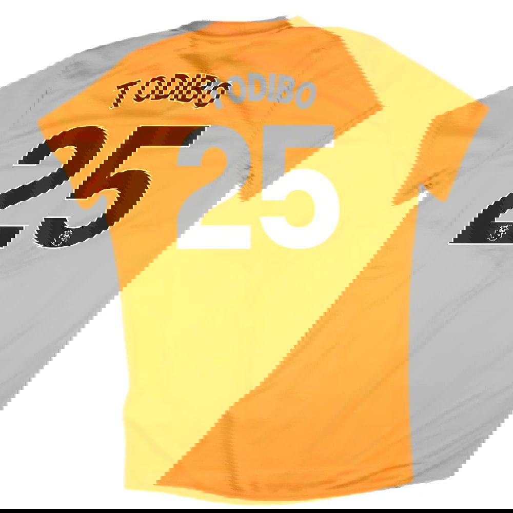 2024-2025 West Ham Training Jersey (Orange) - Kids (Todibo 25)