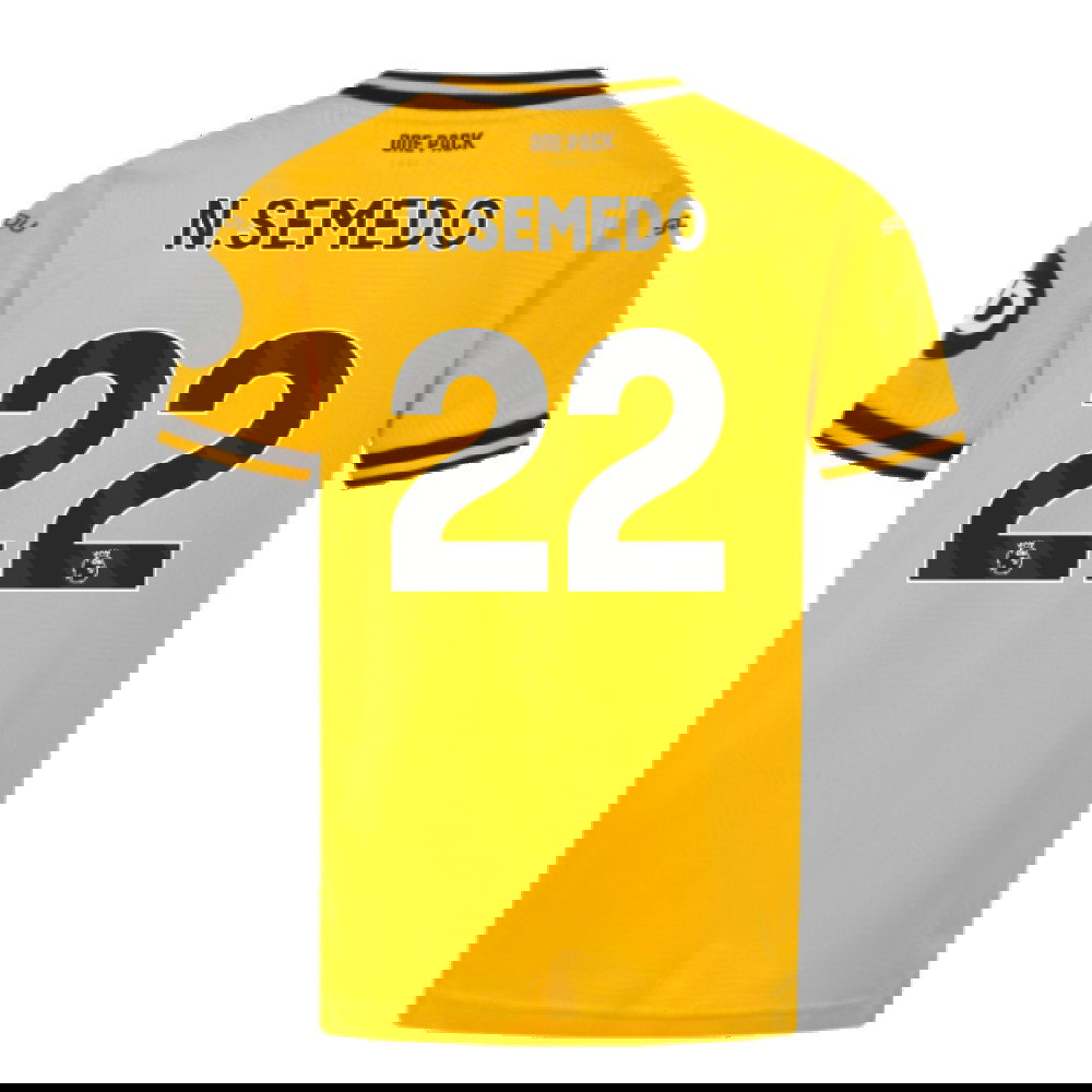 2024-2025 Wolves Home Shirt (Kids) (N.Semedo 22)