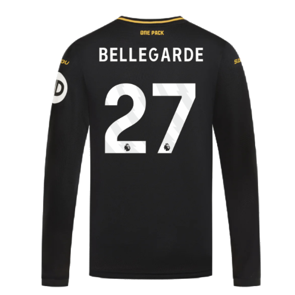 2024-2025 Wolves Long Sleeve Away Shirt (Bellegarde 27)