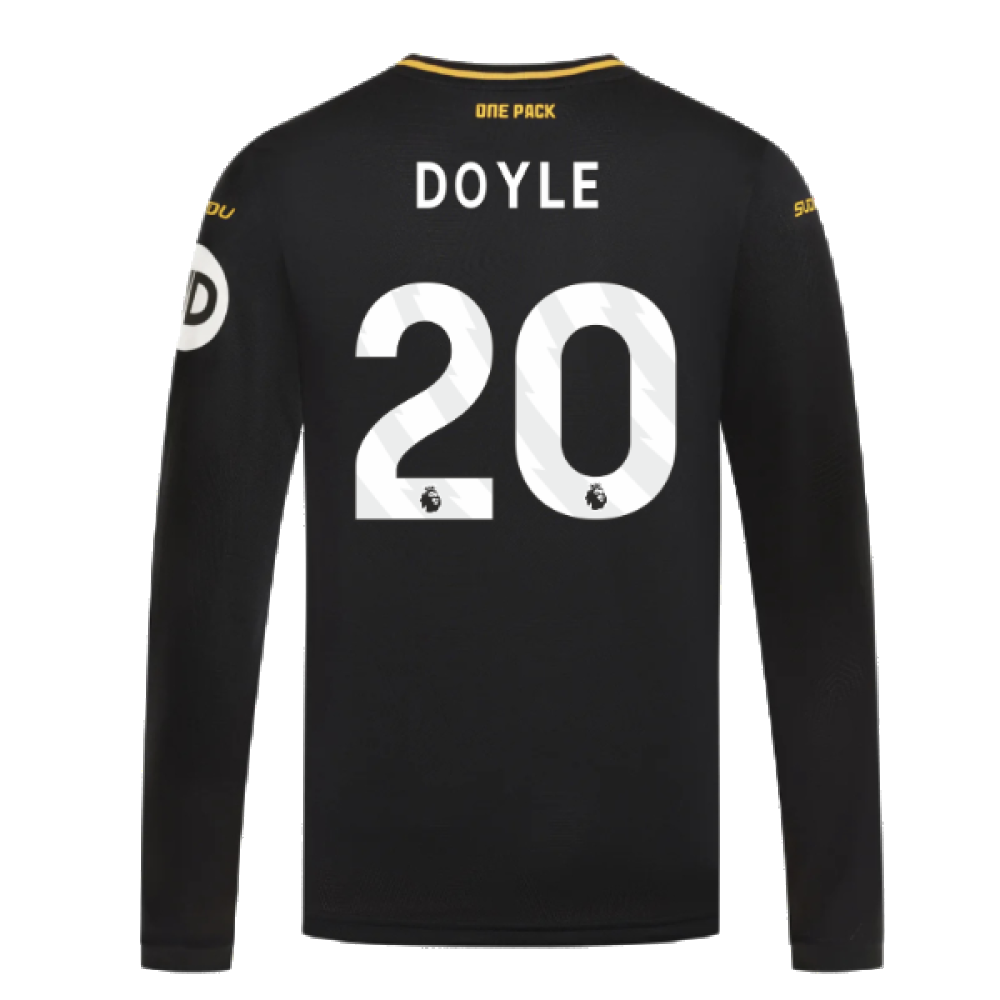 2024-2025 Wolves Long Sleeve Away Shirt (Doyle 20)
