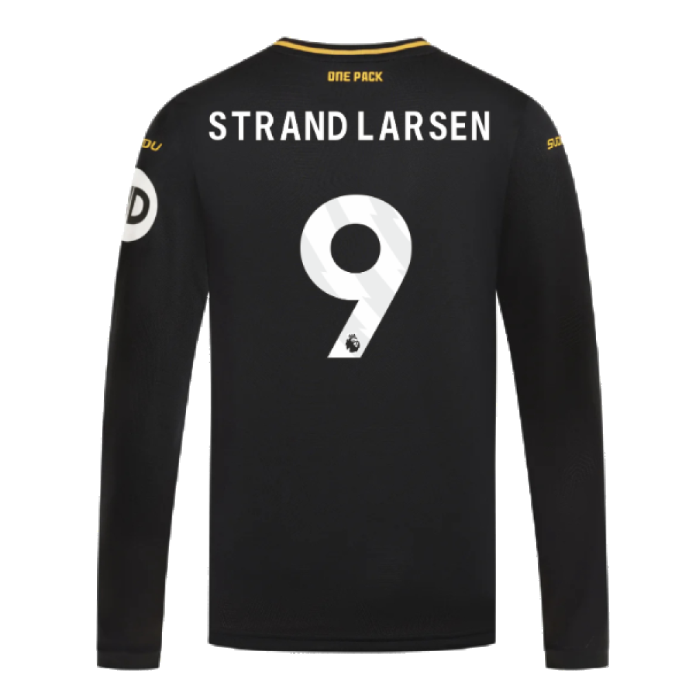 2024-2025 Wolves Long Sleeve Away Shirt (Strand Larsen 9)