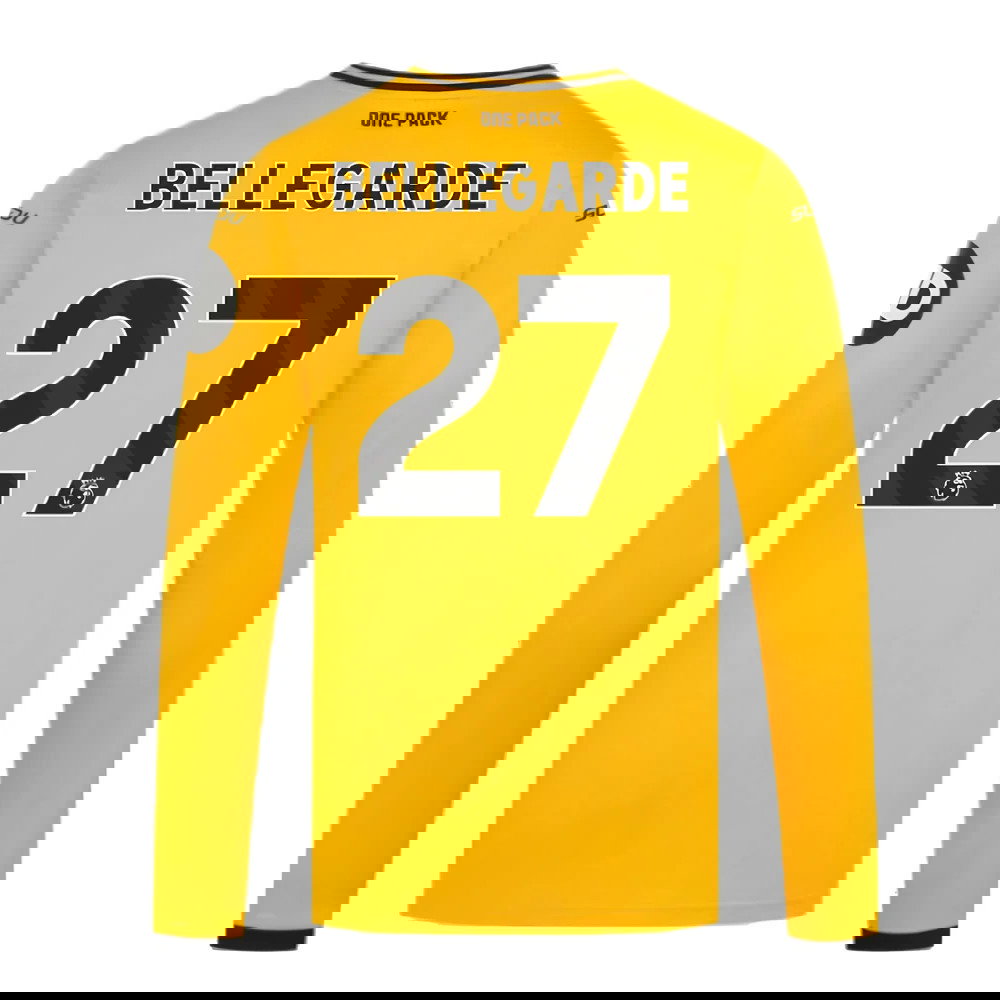 2024-2025 Wolves Long Sleeve Home Shirt (Bellegarde 27)