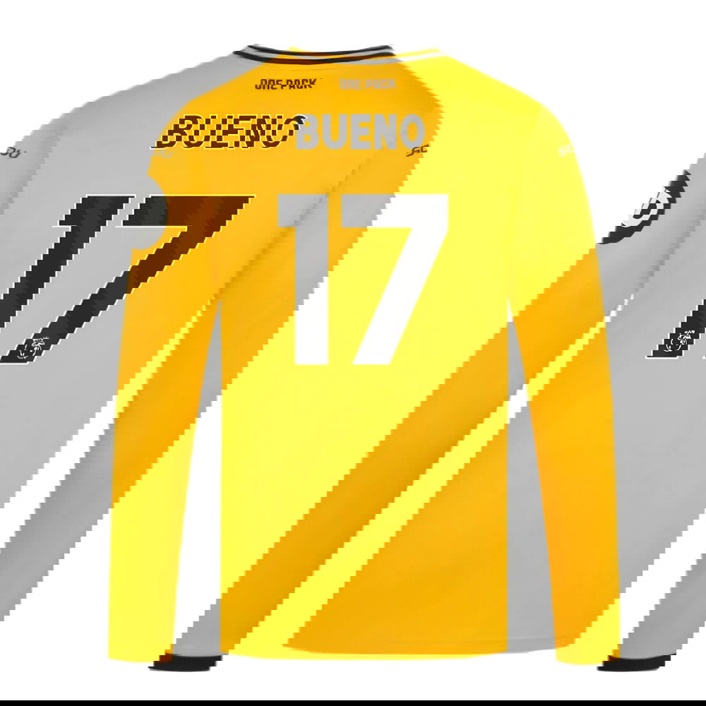 2024-2025 Wolves Long Sleeve Home Shirt (Bueno 17)