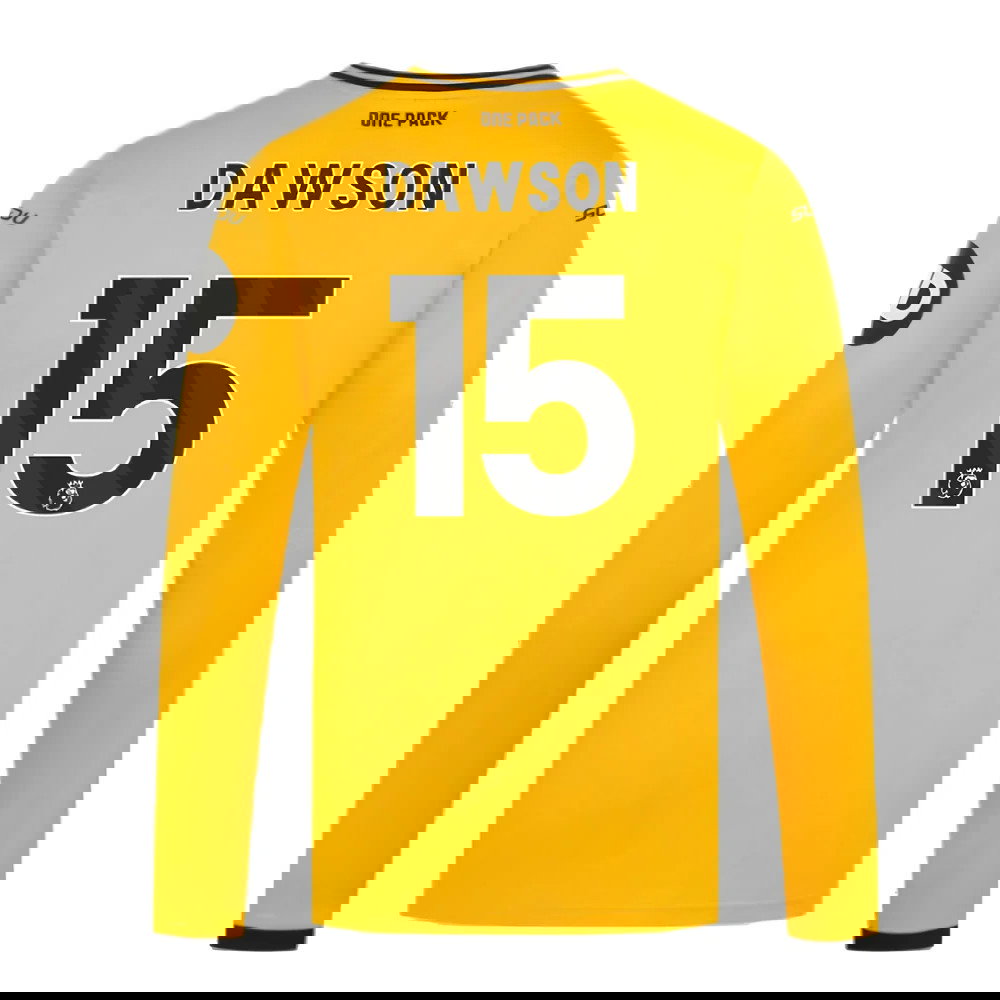 2024-2025 Wolves Long Sleeve Home Shirt (Dawson 15)