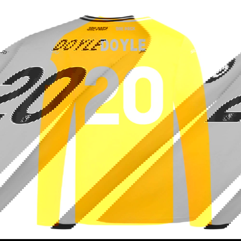 2024-2025 Wolves Long Sleeve Home Shirt (Doyle 20)