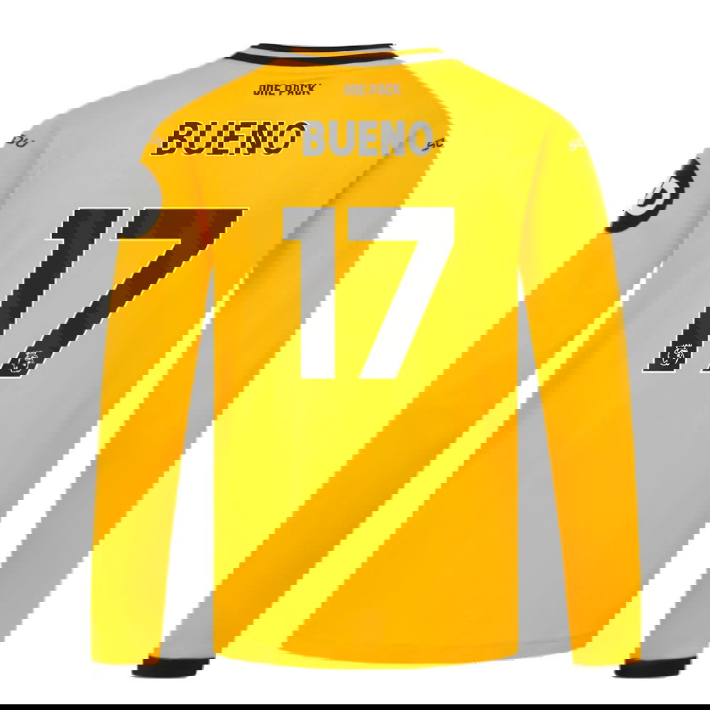 2024-2025 Wolves Long Sleeve Home Shirt (Kids) (Bueno 17)