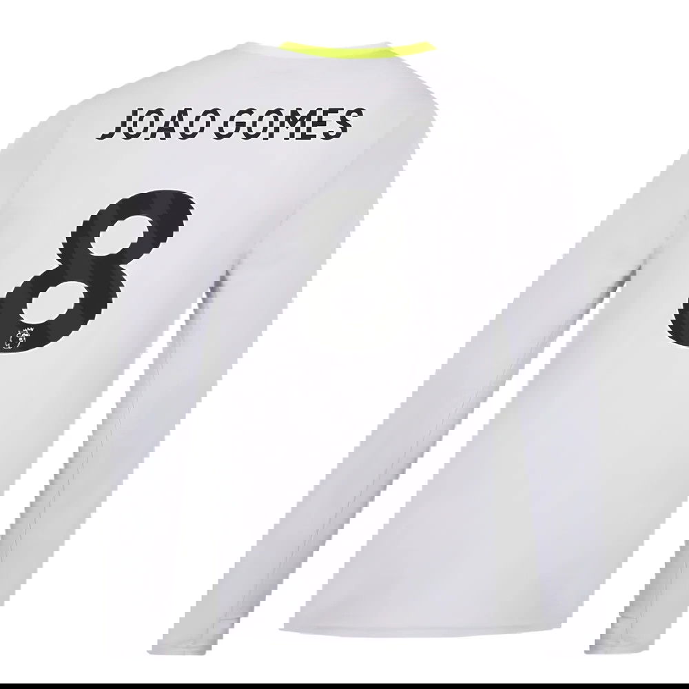 2024-2025 Wolves Players Training Long Sleeved Tee (Grey) (Joao Gomes 8)