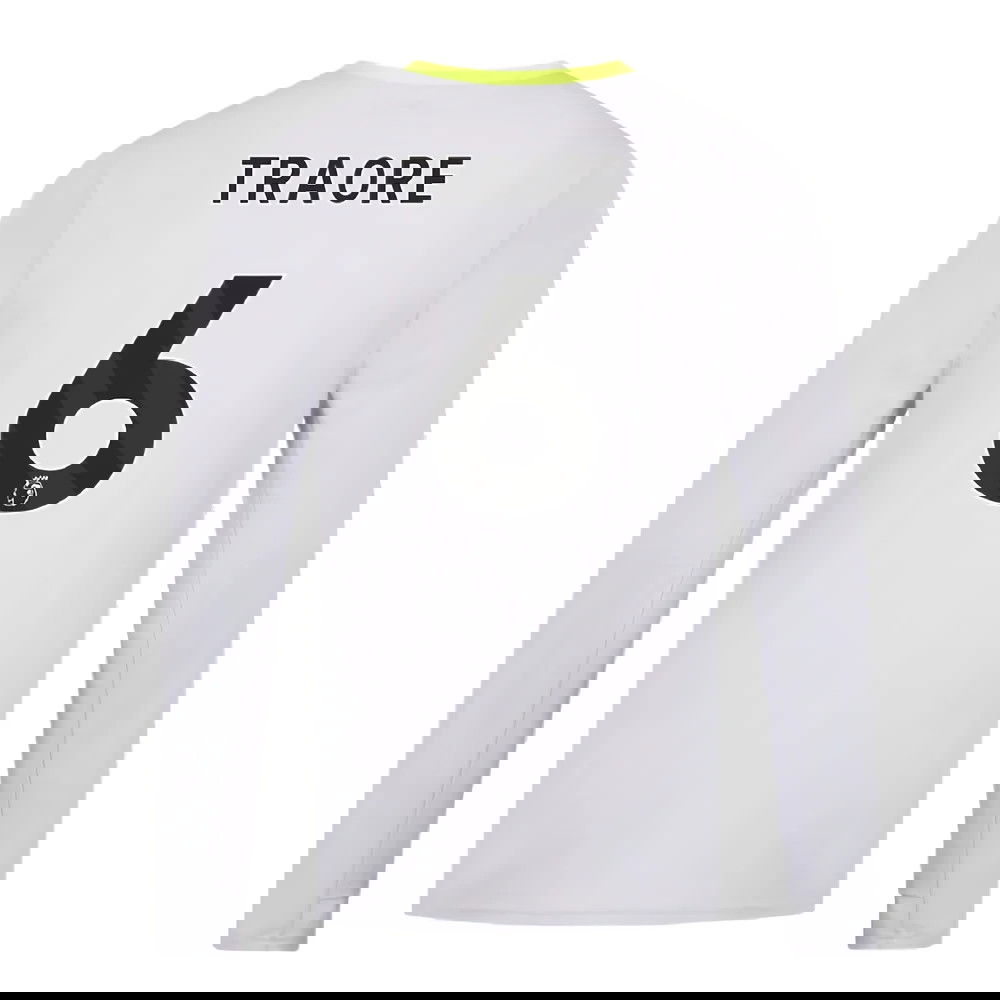 2024-2025 Wolves Players Training Long Sleeved Tee (Grey) (Traore 6)