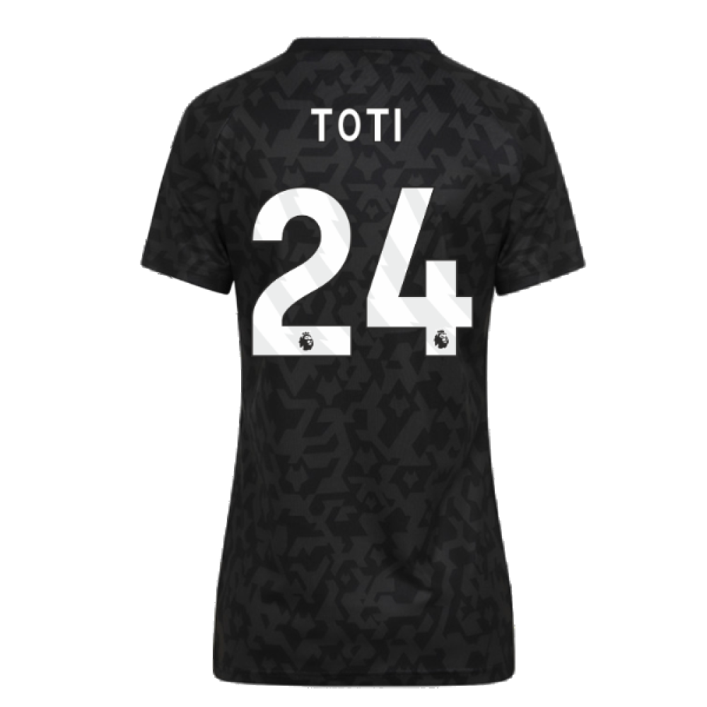 2024-2025 Wolves Pre Match Training Shirt (Black) (Toti 24)