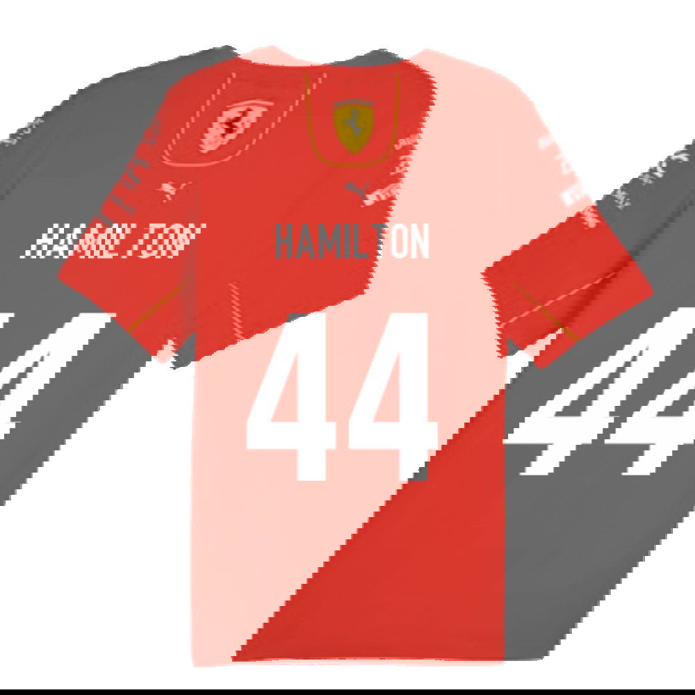2024 Scuderia Ferrari Team T-Shirt (Red) (Hamilton 44)