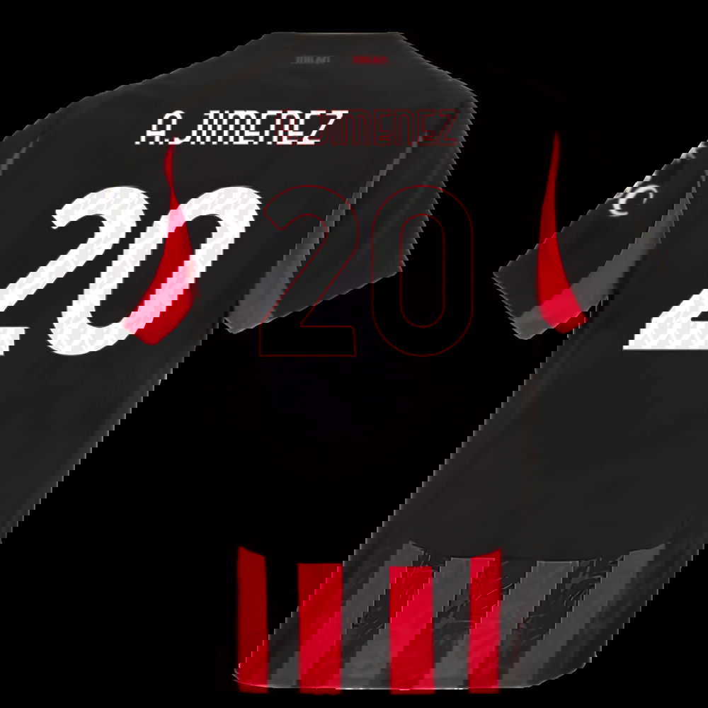 2025-2026 AC Milan Authentic Home Shirt (A.Jimenez 20)
