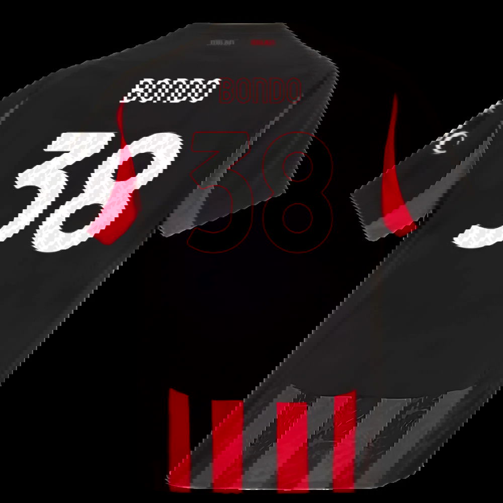 2025-2026 AC Milan Authentic Home Shirt (Bondo 38)