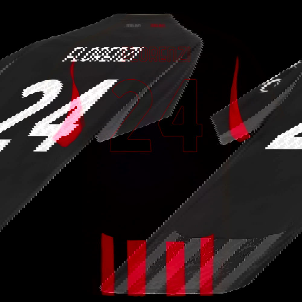 2025-2026 AC Milan Authentic Home Shirt (Florenzi 24)