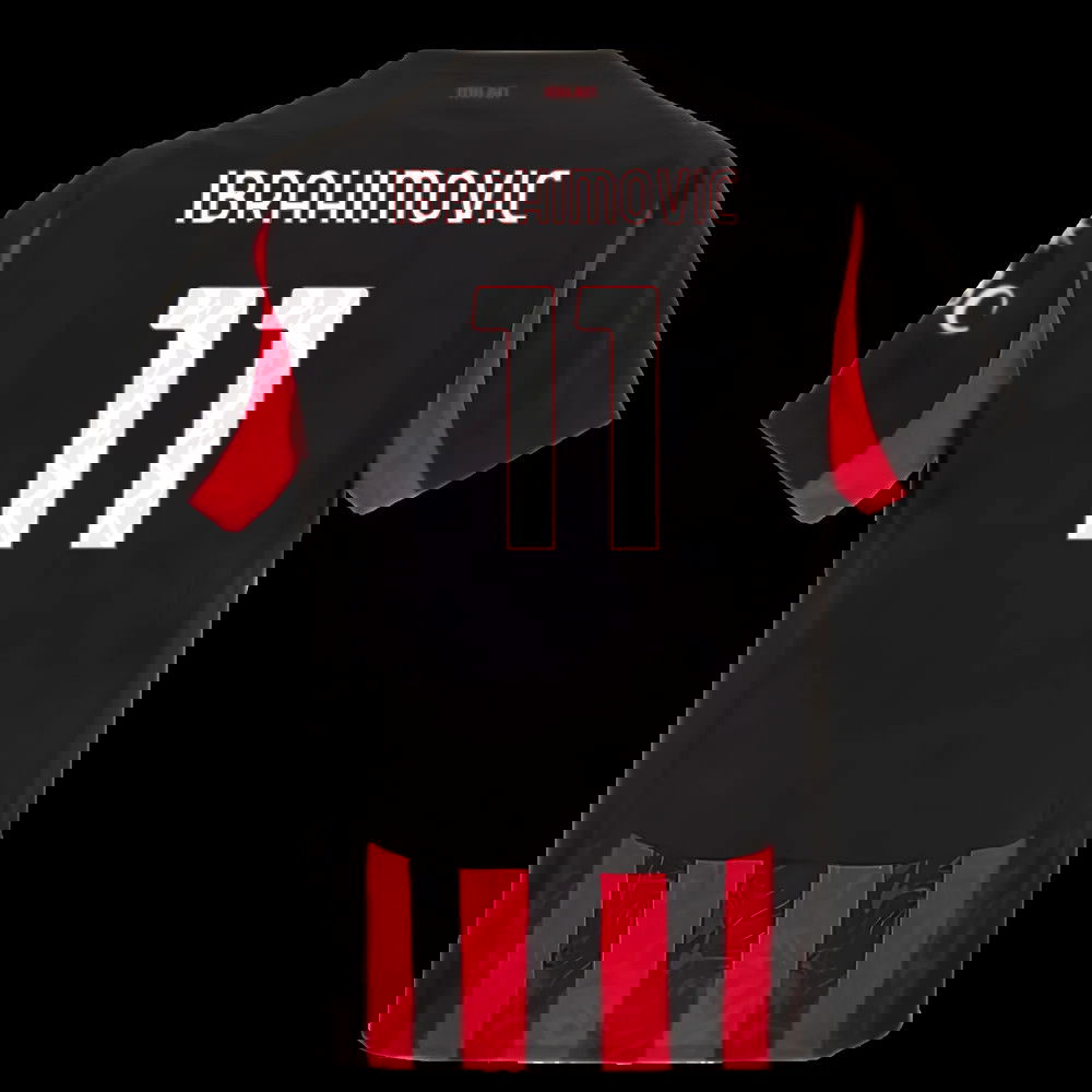 2025-2026 AC Milan Authentic Home Shirt (Ibrahimovic 11)