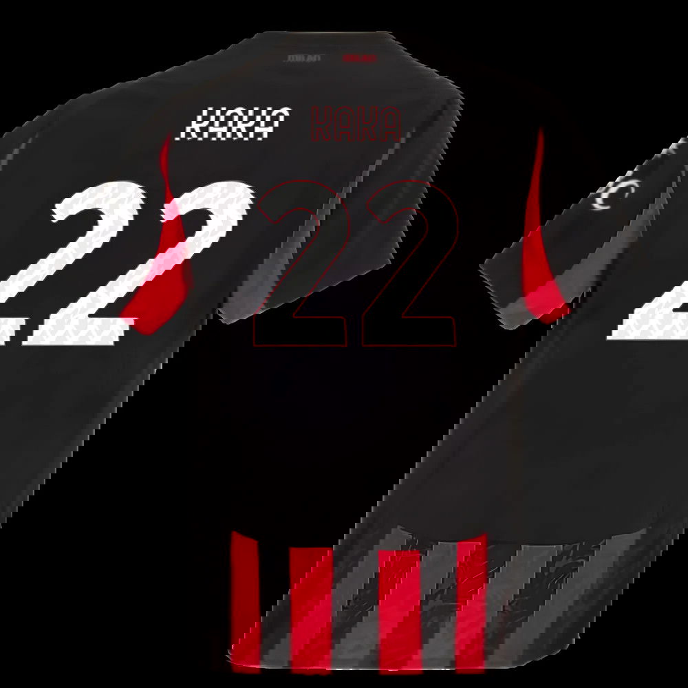 2025-2026 AC Milan Authentic Home Shirt (Kaka 22)