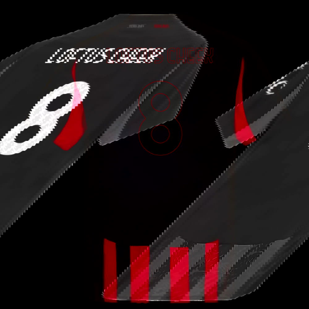 2025-2026 AC Milan Authentic Home Shirt (Loftus Cheek 8)