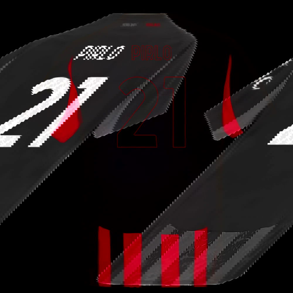 2025-2026 AC Milan Authentic Home Shirt (Pirlo 21)