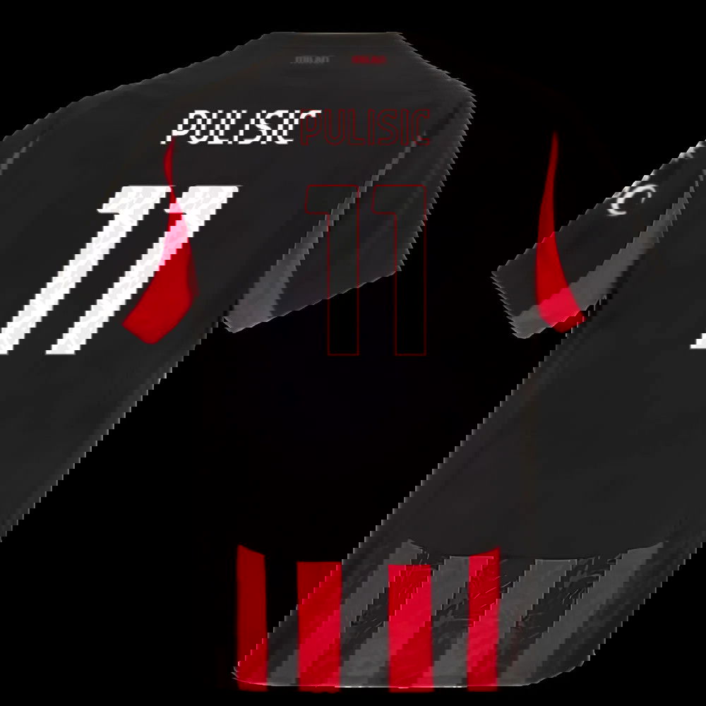 2025-2026 AC Milan Authentic Home Shirt (Pulisic 11)