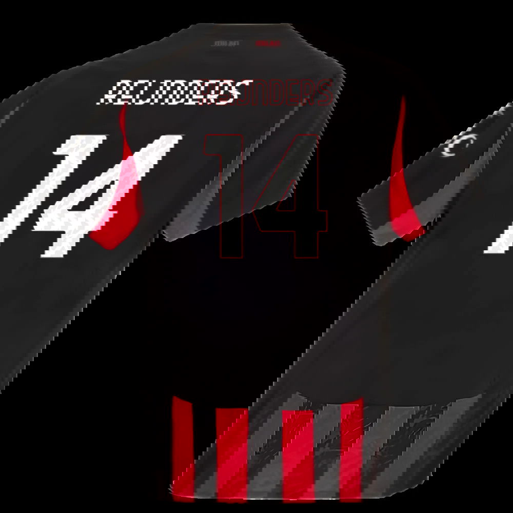 2025-2026 AC Milan Authentic Home Shirt (Reijnders 14)