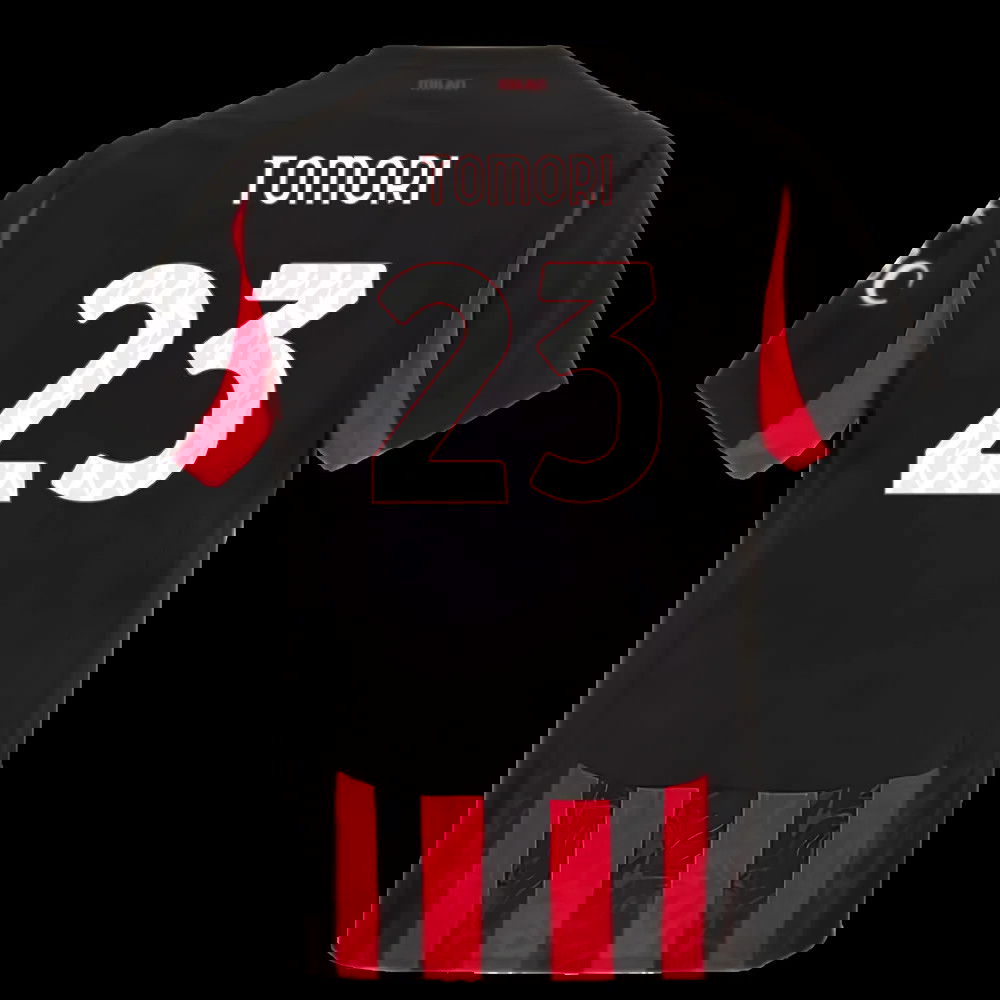 2025-2026 AC Milan Authentic Home Shirt (Tomori 23)