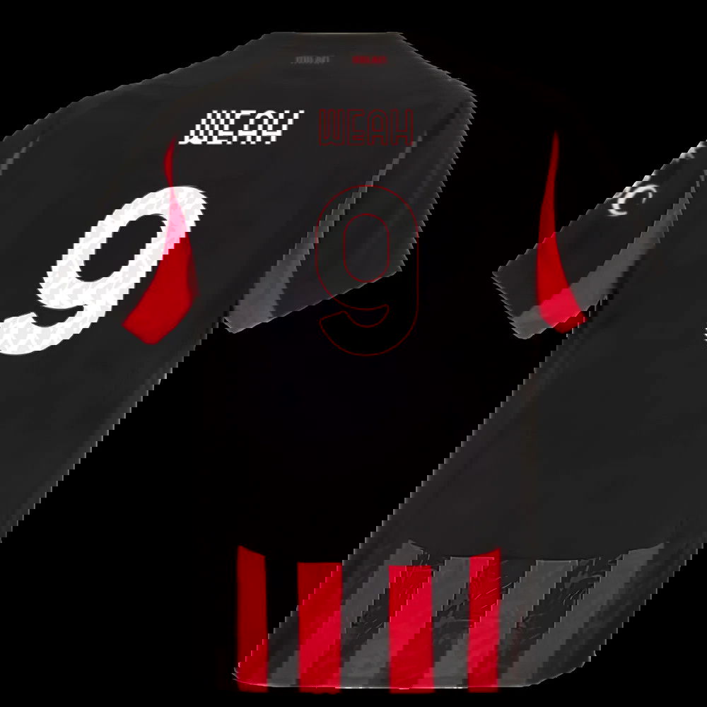 2025-2026 AC Milan Authentic Home Shirt (Weah 9)