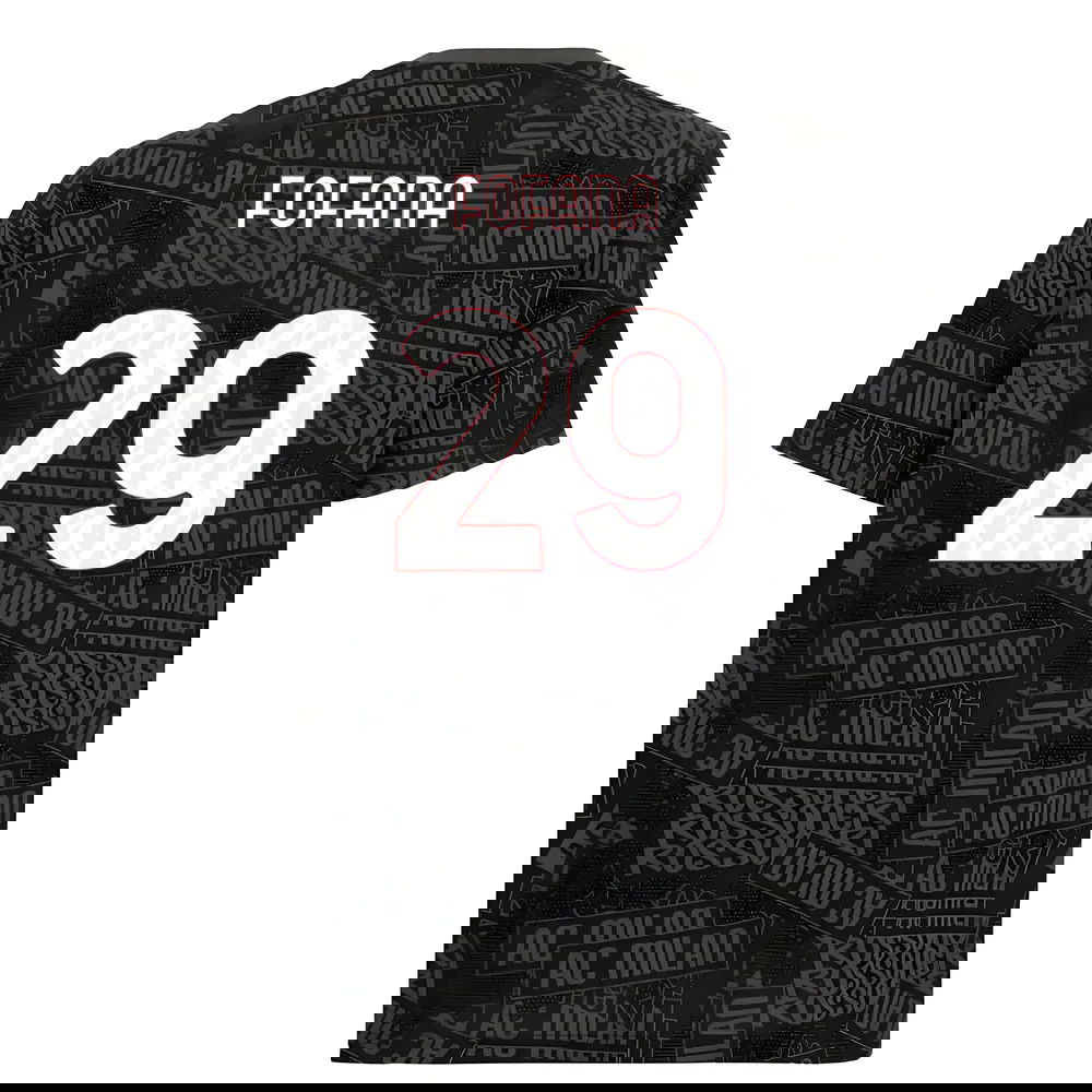 2025-2026 AC Milan ftblCulture Tee AOP (Black) (Fofana 29)
