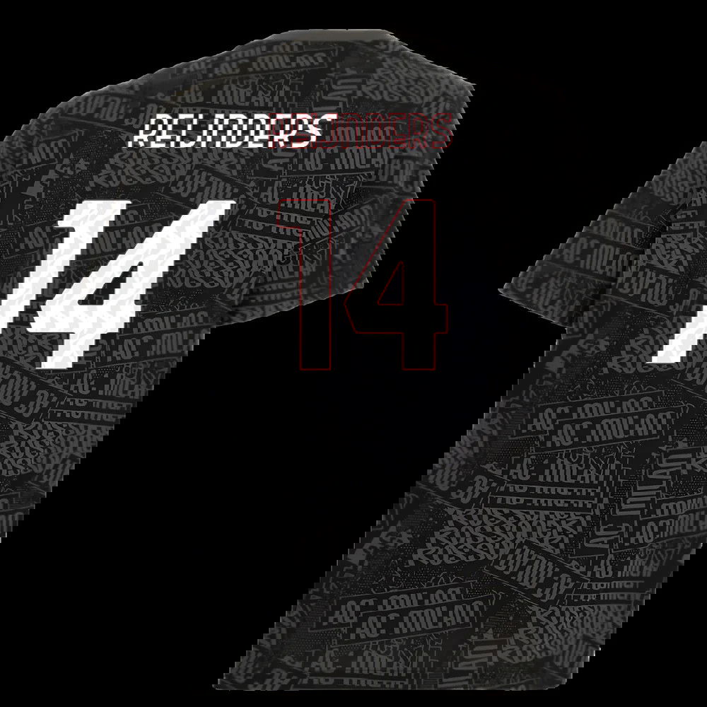 2025-2026 AC Milan ftblCulture Tee AOP (Black) (Reijnders 14)