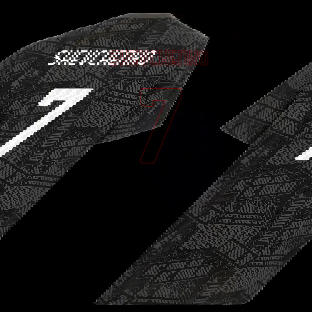 2025-2026 AC Milan ftblCulture Tee AOP (Black) (Shevchenko 7)