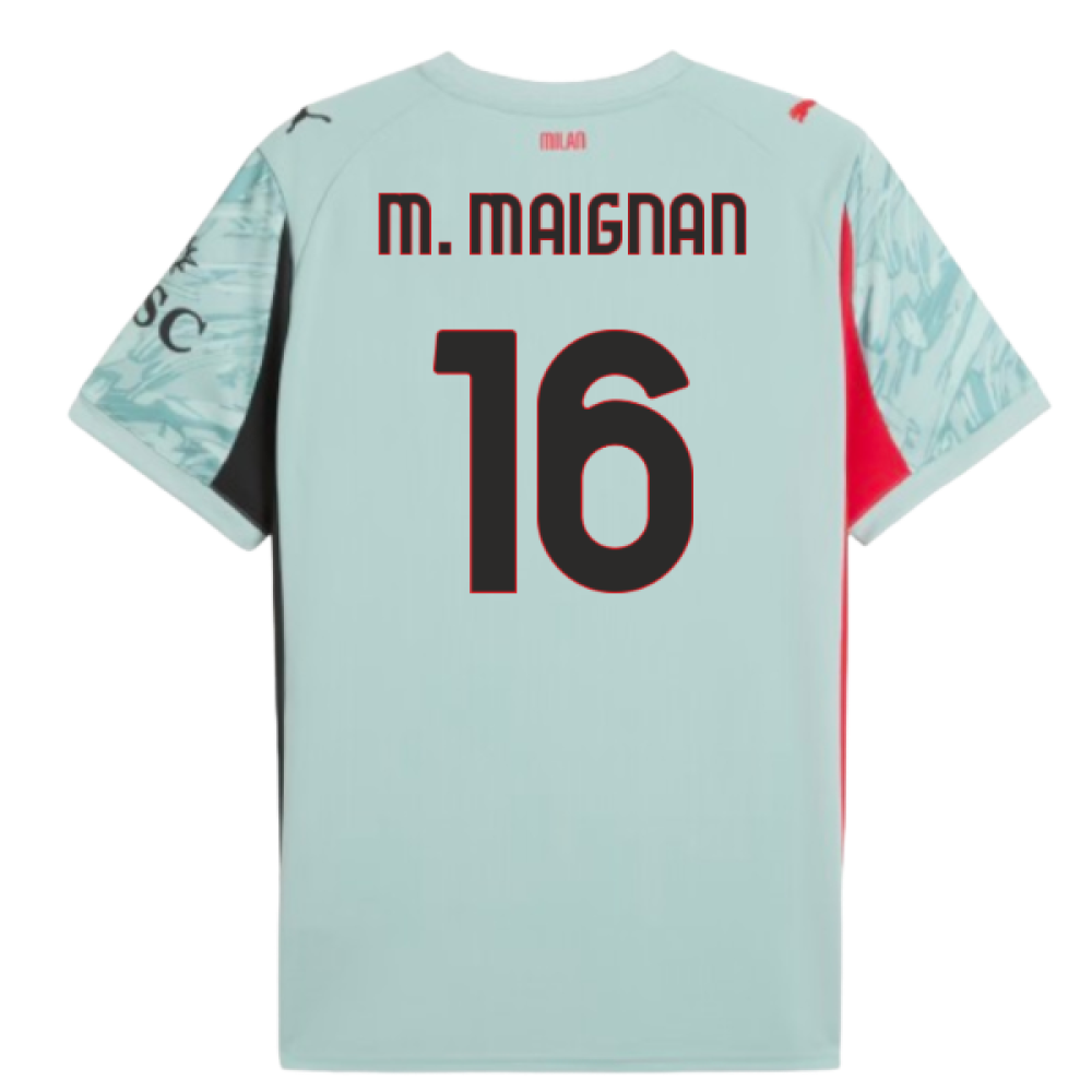 2025-2026 AC Milan Home Goalkeeper Shirt (Modern Mint) (M. MAIGNAN 16)